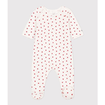 Avis Pyjama bébé coeur en velours Marshmallow Terkuit Petit Bateau 1