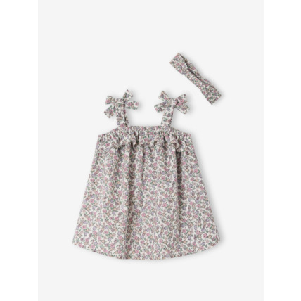 Avis Ensemble naissance robe et bandeau imprimés Vertbaudet 4