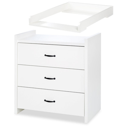 Avis Commode bébé avec plan à langer amovible et 3 tiroirs AMELIA  Mon Mobilier Design 1