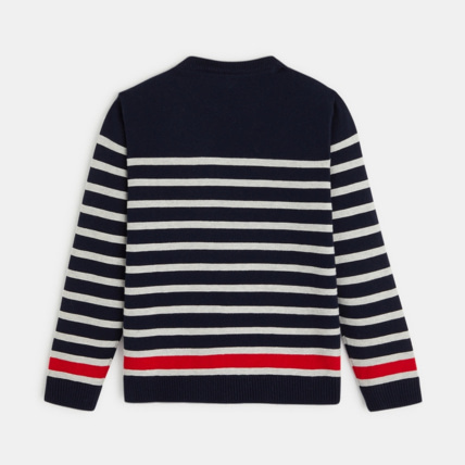 Avis Pull marin en tricot bleu garçon OKAIDI 4