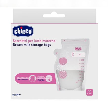 Avis Lot de 30 sachets de conservation du lait - 250ml Chicco 1