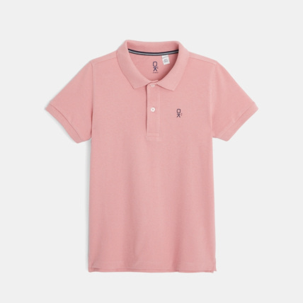 Avis Polo en coton piqué rose garçon OKAIDI 1