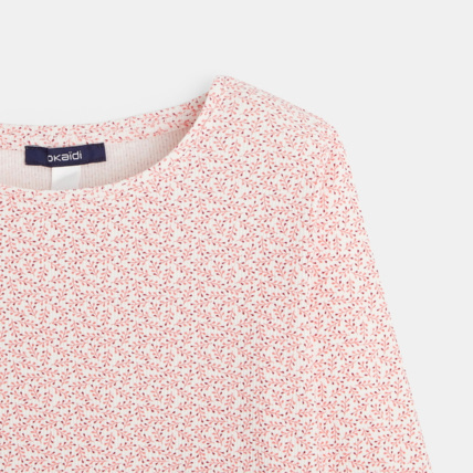 Avis T-shirt manches longues imprimé rose fille OKAIDI 2