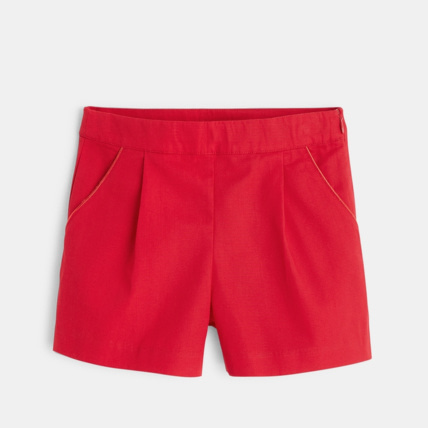 Avis Short chic uni rouge fille OKAIDI 1