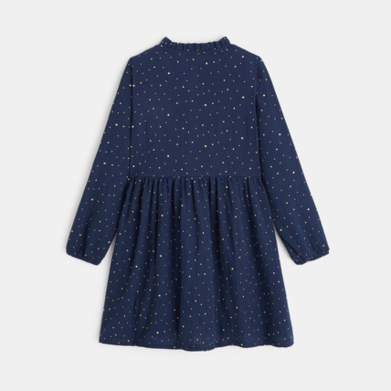 Robe gaze de coton pois doré outlet