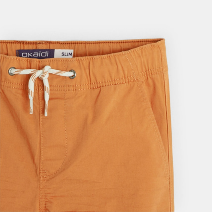 Avis Pantalon en toile unie marron garçon OKAIDI 3