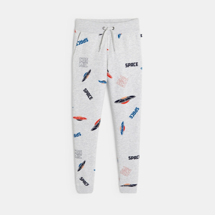 Avis Pantalon de jogging imprimé blanc garçon OKAIDI 1