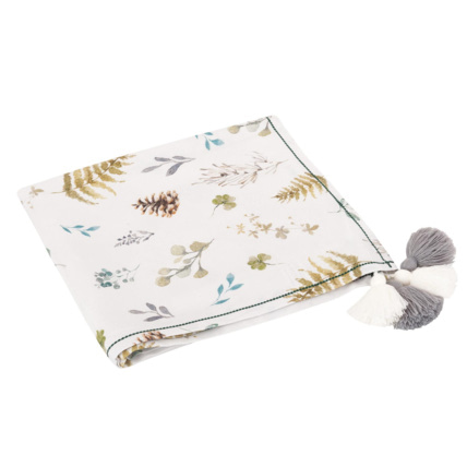 Avis Maxi lange couverture  à pompons en bambou, Natura Sevira Kids 1