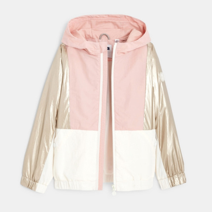 Avis Blouson déperlant à capuche rose fille OKAIDI 2
