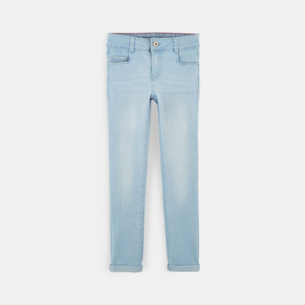 Avis Jean skinny hyper stretch bleu fille OKAIDI 1