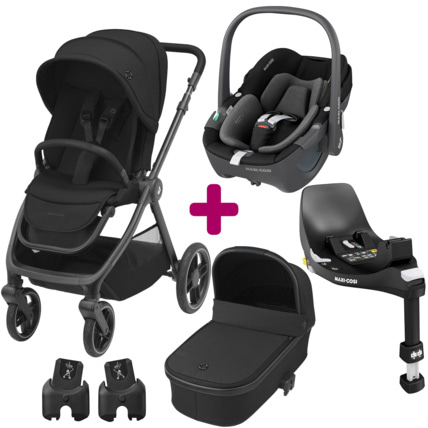 Avis Poussette trio Oxford + nacelle Oria + siège auto Pebble 360 + base familyfix 360 Maxi-Cosi 1