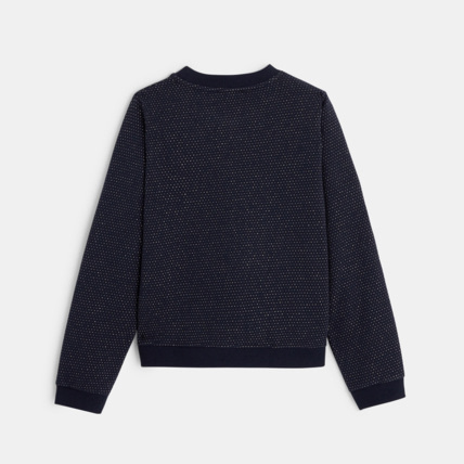 Avis Sweat zippé à pois irisés bleu fille OKAIDI 3
