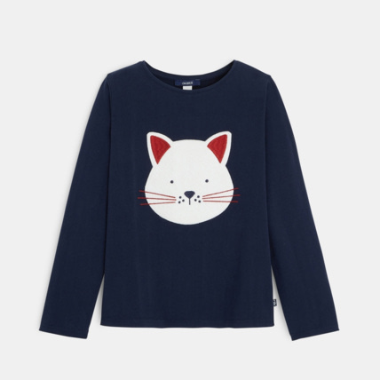 Avis T-shirt à motif animal bleu fille OKAIDI 2