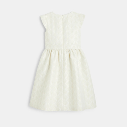 Avis Robe chic en jacquard blanche fille OKAIDI 3