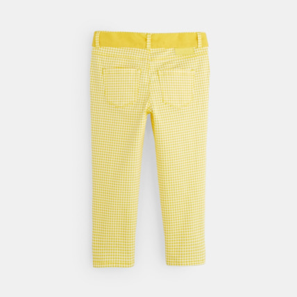 Avis Pantalon capri ceinturé jaune fille OKAIDI 2