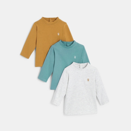 Avis T-shirt uni (lot de 3) OBAÏBI 1