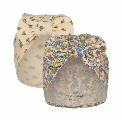 Avis Lot de 2 turbans Bambi Peonia Limone Bibi Fleurs Konges Sløjd 1