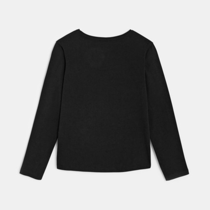 Avis T-shirt basique motif cœur noir fille OKAIDI 3