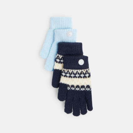 Avis Gants en tricot (lot de 2 paires différentes) beige fille OKAIDI 1