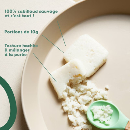 Avis Haché de Cabillaud sauvage pour bébé Yooji 3