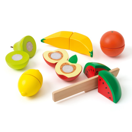 Avis Set de 6 fruits en bois à découper Oxybul 1