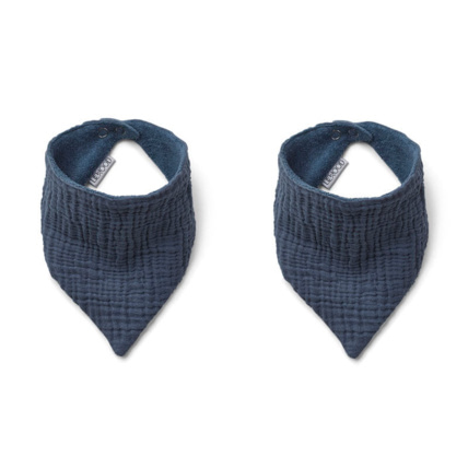 Avis Lot de 2 bavoirs Andrea - Wave blue LIEWOOD 1