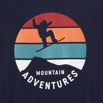 Avis T-shirt manches longues Mountain Adventures bleu garçon OKAIDI 2