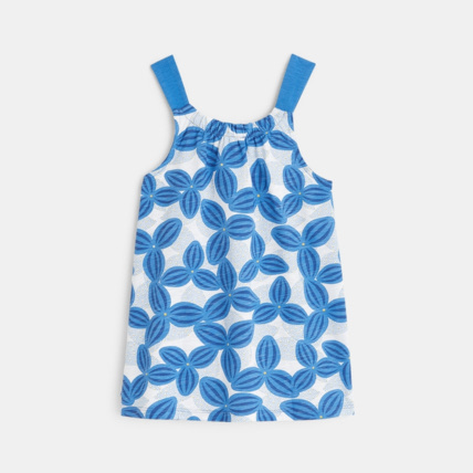 Avis Débardeur imprimé de fleurs bleu fille OKAIDI 4