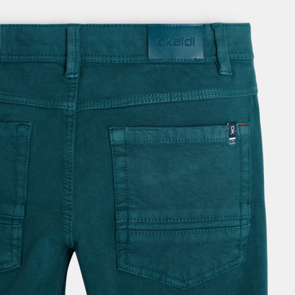 Avis Pantalon slim bi-stretch vert garçon OKAIDI 4