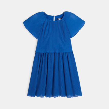 Avis Robe plissée en voile bleue fille OKAIDI 2