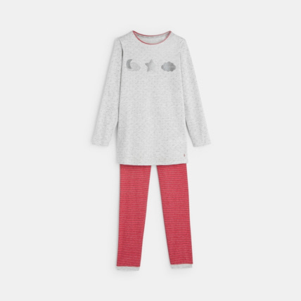 Avis Pyjama 2 pièces en jersey gris fille OKAIDI 1