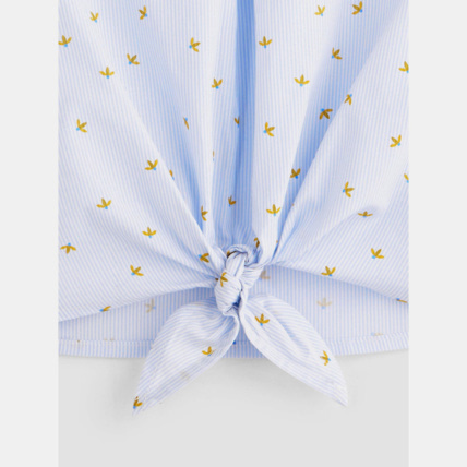 Avis Blouse popeline imprimée bleue fille OKAIDI 3