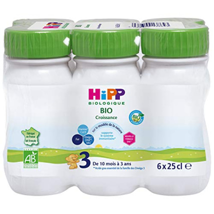 Avis Lait de croissance liquide 3ème âge HIPP 2
