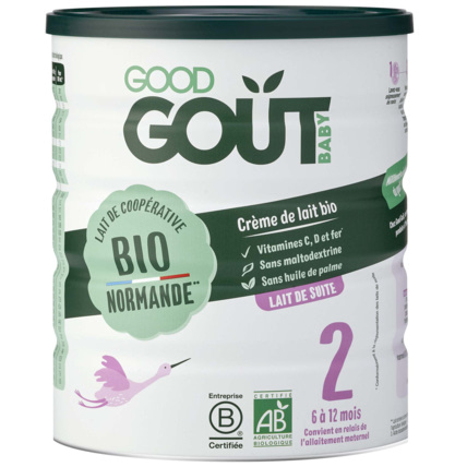 Avis Lait 2ème âge en poudre Bio Good Goût 1