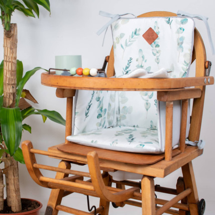 Avis Coussin de chaise haute bébé, Eucalyptus Sevira Kids 2