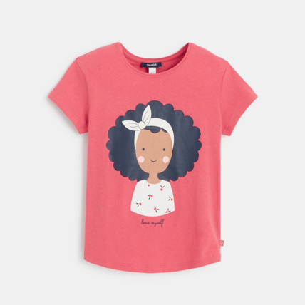 Avis T-shirt "love myself" rose fille OKAIDI 1