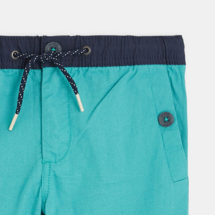 Avis Bermuda slim bicolore bleu garçon OKAIDI 2