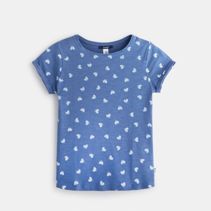 Avis T-shirt imprimé bleu fille OKAIDI 1