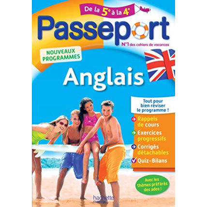 Avis Passeport - Anglais de la 5e à la 4e - Cahier de vacances Hachette Éducation 1