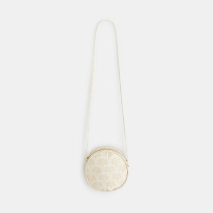 Avis Sac lune motifs irisés en jacquard jaune fille OKAIDI 1