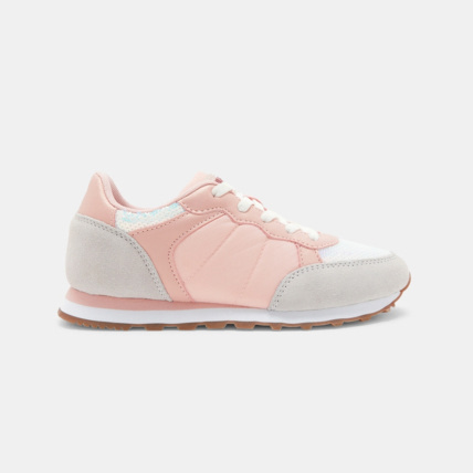 Avis Baskets running mix matières et sequins roses fille OKAIDI 1