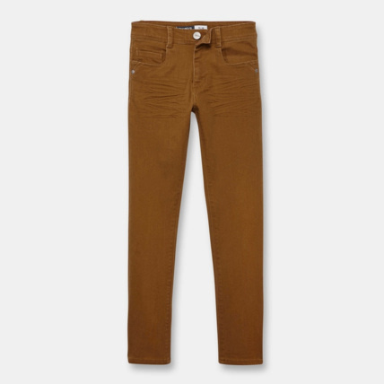 Avis Jean toile slim stretch beige garçon OKAIDI 1
