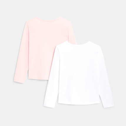Avis T-shirt basique (lot de 2) blanc fille OKAIDI 3