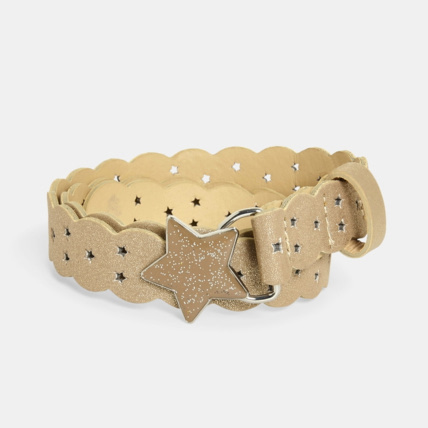 Avis Ceinture ajourée et pailletée jaune fille OKAIDI 1
