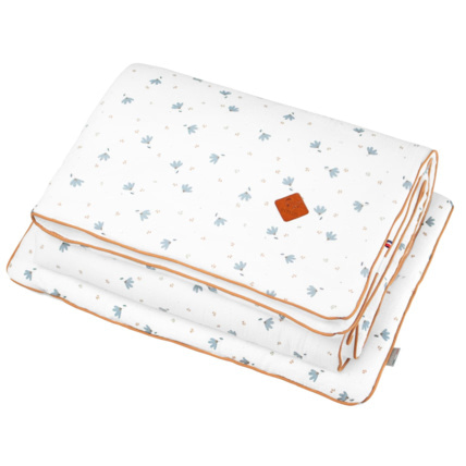 Avis Couette et oreiller - prêt à dormir, gaze de coton, Bleuet Sevira Kids 1