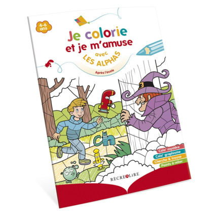 Avis Livre Je colorie et je m'amuse avec Les Alphas - Après l'école ÉDITIONS RÉCRÉALIRE 1