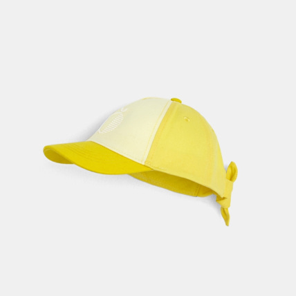 Avis Casquette toile bicolore jaune fille OKAIDI 1