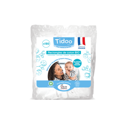 Avis Rectangles de coton BIO Tidoo 1