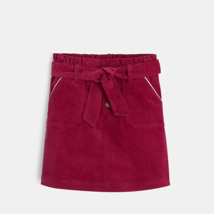 Avis Jupe triangle en velours fin violette fille OKAIDI 1