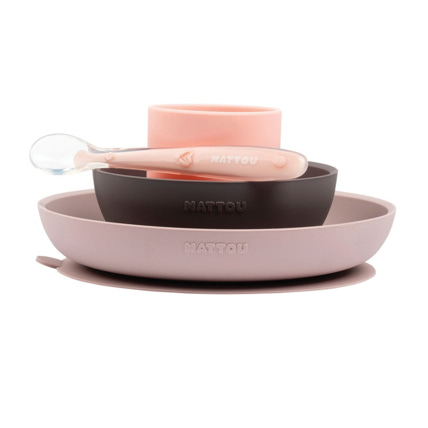 Avis Coffret repas 4 pièces en silicone Les imparfaits NATTOU 1